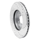 R1 05-12 Ford Escape Front Left Drilled & Slotted Silver Brake Rotor