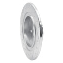 R1 87-92 Chevrolet Nova Rear Right Drilled & Slotted Silver Brake Rotor