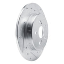 R1 19-25 Toyota Corolla (Mexico) Rear Right Drilled & Slotted Silver Brake Rotor