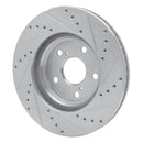 R1 99-07 Lexus ES300 Front Drilled & Slotted Silver Brake Rotor Set