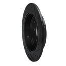 R1 06-14 Honda Ridgeline Rear Left Drilled & Slotted Black Brake Rotor