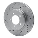 R1 06-10 Ford Explorer Sport Trac Front & Rear Drilled & Slotted Silver Brake Rotor Set