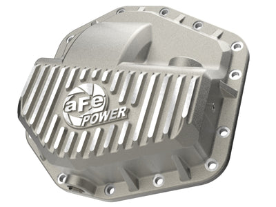 aFe POWER Street Series Front Diff Cover Raw w/ Machined Fins Ford F-250/350 23-26(Dana M235)