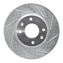 R1 02-06 Hyundai SONATA Front Right Drilled & Slotted Silver Brake Rotor