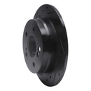 R1 83-95 Mercedes-Benz 300CE Rear Left Drilled & Slotted Black Brake Rotor
