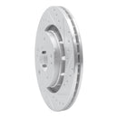 R1 05-22 Mitsubishi Outlander PHEV Front Right Drilled & Slotted Silver Brake Rotor