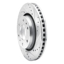 R1 06-09 Buick Rainier Front Right Drilled & Slotted Silver Brake Rotor