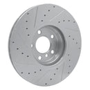 R1 07-18 BMW X5 Front & Rear Drilled & Slotted Silver Brake Rotor Set