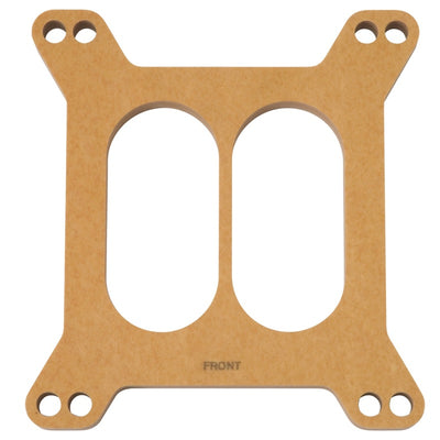 Edelbrock Spacer Carburetor 1/2In Wood Fiber Laminate Divided