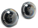 Raxiom 18-26 Jeep Wrangler JL/ 20-26 Gladiator JT HiOutput LED Hlights/Angel Eye DRL-Blk-Clear Lens