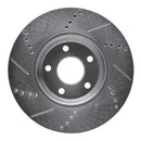 R1 04-12 Chevrolet HHR Front Drilled & Slotted Silver Brake Rotor Set