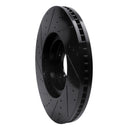 R1 07-15 Infiniti G35 Front Right Drilled & Slotted Black Brake Rotor