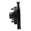 R1 94-99 Dodge Ram 1500 Pickup Front Left Drilled & Slotted Black Brake Rotor