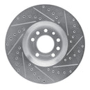 R1 03-11 Cadillac BLS (Mexico) Front Left Drilled & Slotted Silver Brake Rotor