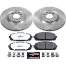 Power Stop 17-21 Jeep Cherokee Front Z36 Truck & Tow Kit w/Cals