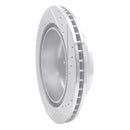 R1 12-21 Nissan NV1500 Rear Left Drilled & Slotted Silver Brake Rotor