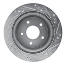 R1 98-05 Chevrolet S10 Front & Rear Drilled & Slotted Silver Brake Rotor Set
