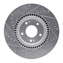 R1 11-23 Hyundai Azera Front Drilled & Slotted Silver Brake Rotor Set