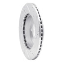 R1 91-02 Saturn SC Front Left Drilled & Slotted Silver Brake Rotor