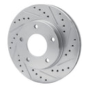 R1 69-78 Cadillac Eldorado Front Right Rear Right Drilled & Slotted Silver Brake Rotor