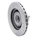 R1 91-94 Ford Explorer Front Right Drilled & Slotted Silver Brake Rotor