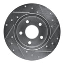 R1 04-12 Chevrolet HHR Front & Rear Drilled & Slotted Silver Brake Rotor Set