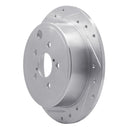 R1 09-12 Subaru Impreza Front & Rear Drill/Slot Silver Rotors w/Optimum Pads