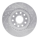 R1 92-95 Toyota MR2 Rear Drilled & Slotted Silver Brake Rotor Set