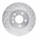 R1 05-05 Buick TERRAZA Rear Right Drilled & Slotted Silver Brake Rotor