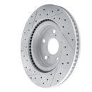 R1 18-25 Lexus ES250 Front & Rear Drilled & Slotted Carbon Coated Brake Rotor Set