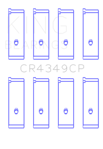 King Engine Bearings Toyota Scion XA/XB 1NZFE (Size 0.25) Tri-Metal Copper Lead Rod Bearing Set