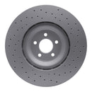 DFC 16-18 Ford Mustang Right Front Drilled GeoSPEC Coated Rotor