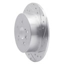 R1 08-13 Toyota Highlander Rear Drilled & Slotted Silver Brake Rotor Set