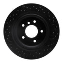 R1 95-02 BMW M3 Rear Right Drilled Black Brake Rotor