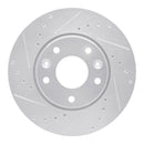 R1 20-24 Nissan Sentra Front & Rear Drilled & Slotted Silver Brake Rotor Set
