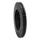 R1 13-25 Nissan Altima Front Left Drilled & Slotted Black Brake Rotor