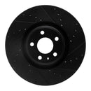 R1 18-25 Audi S4 Front & Rear Drilled & Slotted Black Brake Rotor Set