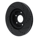 R1 10-14 Renault SAFRANE (Mexico) Front Left Drilled & Slotted Black Brake Rotor