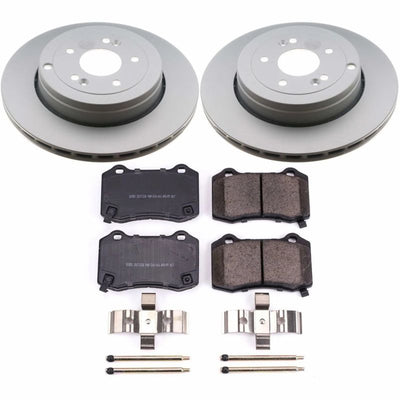 Power Stop 10-16 Hyundai Genesis Coupe Front & Rear Z17 Evolution Geomet Coated Brake Kit