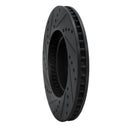 R1 00-10 Pontiac Vibe Front Right Drilled & Slotted Black Brake Rotor