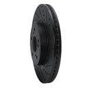 R1 13-26 Honda CR-V Front Drilled & Slotted Black Rotors