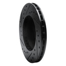 R1 85-91 Buick Skylark Front Right Drilled & Slotted Black Brake Rotor