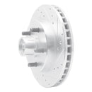 R1 1988-1994 Chevrolet C1500 Front Right Drilled & Slotted Silver Brake Rotor