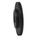 R1 13-19 Nissan SENTRA Front Right Drilled & Slotted Black Brake Rotor