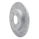 R1 92-05 Buick Riviera Rear Right Drilled & Slotted Geo-Carbon Rotor