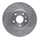 R1 13-20 Ford FusIon Front & Rear Drilled & Slotted Silver Brake Rotor Set