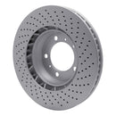DFC 99-23 Porsche 718 Cayman Right Front Drilled GeoSPEC Coated Rotor