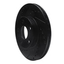 R1 90-05 Buick Skylark Front Left Drilled & Slotted Black Brake Rotor