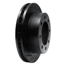 R1 99-99 Ford F-250 4WD (Super Duty) Front Left Drilled & Slotted Black Brake Rotor