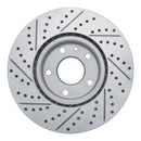 R1 14-19 Chevrolet Corvette Front Right Drilled & Slotted Geo-Carbon Rotor